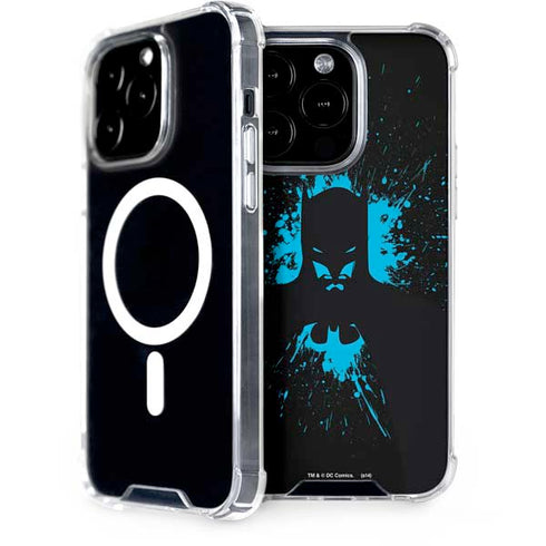DC Comics Batman Blue Splash character shape iPhone 14 Pro MagSafe Case