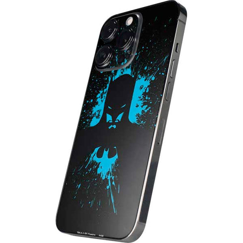 DC Comics Batman Blue Splash character shape iPhone 14 Pro Max Skin