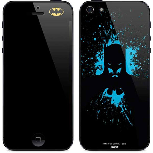 DC Comics Batman Blue Splash character shape iPhone 5/5s/5SE Skin
