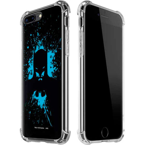 DC Comics Batman Blue Splash character shape iPhone 7/8 Plus Clear Case