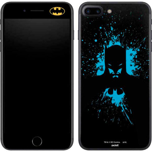 DC Comics Batman Blue Splash character shape iPhone 7 Plus Skin