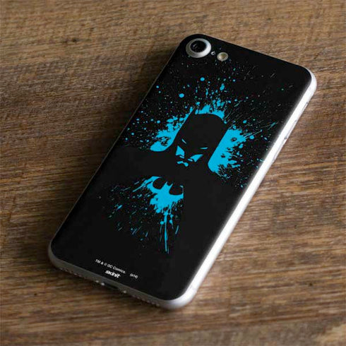 DC Comics Batman Blue Splash character shape iPhone 7 Skin