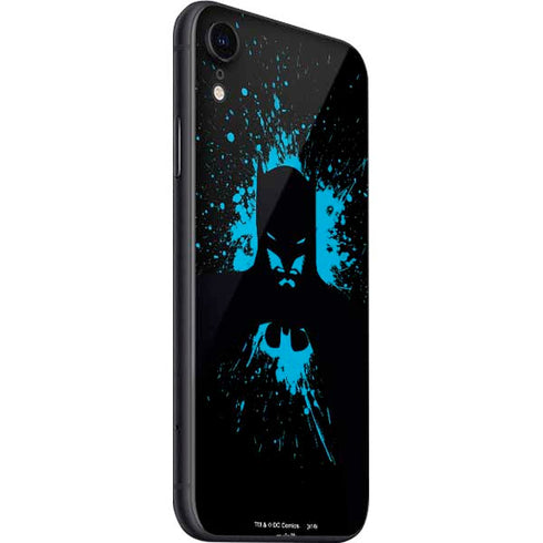 DC Comics Batman Blue Splash character shape iPhone SE (2nd & 3rd Gen) Skin