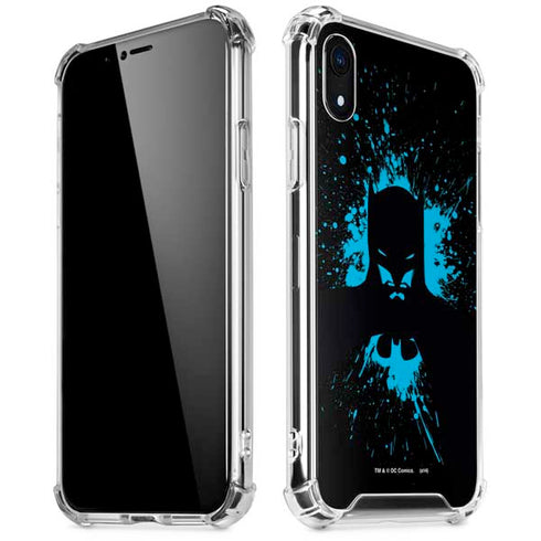 DC Comics Batman Blue Splash character shape iPhone XR Clear Case