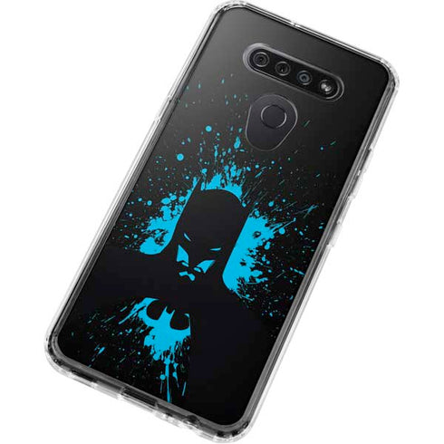 DC Comics Batman Blue Splash character shape LG K51/Q51 Clear Case