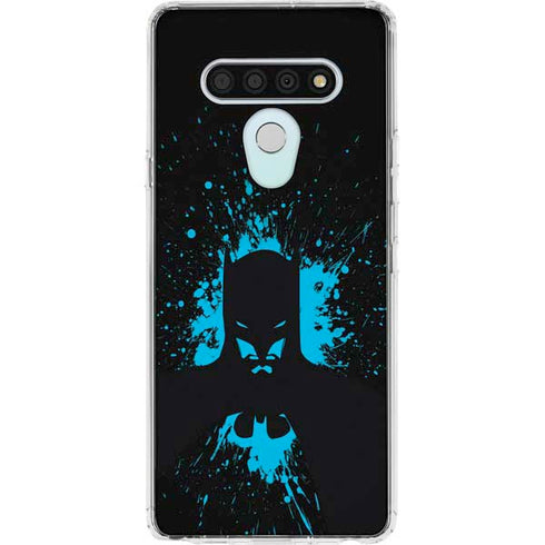 DC Comics Batman Blue Splash character shape LG Stylo 6 Clear Case