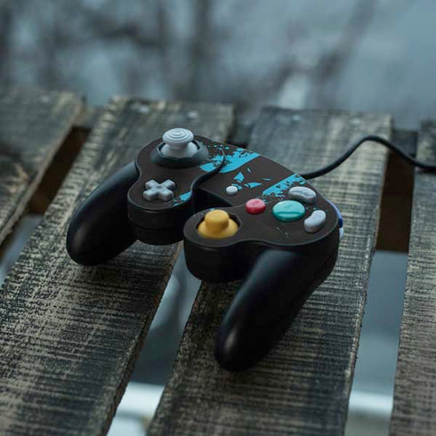 DC Comics Batman Blue Splash character shape Nintendo GameCube Controller Skin