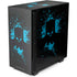 DC Comics Batman Blue Splash character shape NZXT H510 Compact ATX Mid-Tower Case Skin