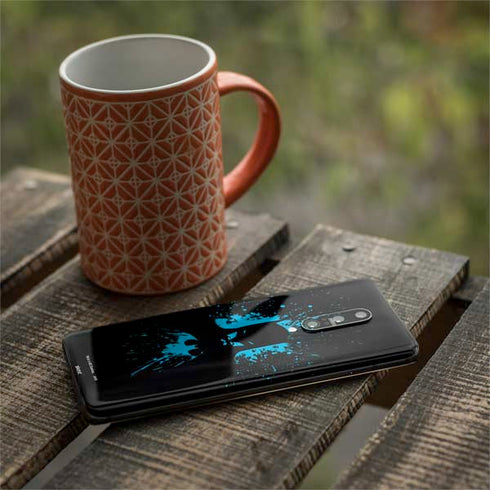 DC Comics Batman Blue Splash character shape OnePlus 7 Pro Skin