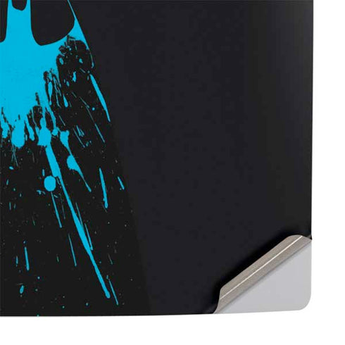 DC Comics Batman Blue Splash character shape PS5 Console Skin