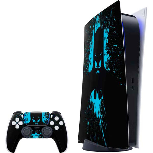 DC Comics Batman Blue Splash character shape PS5 Digital Edition Bundle Skin