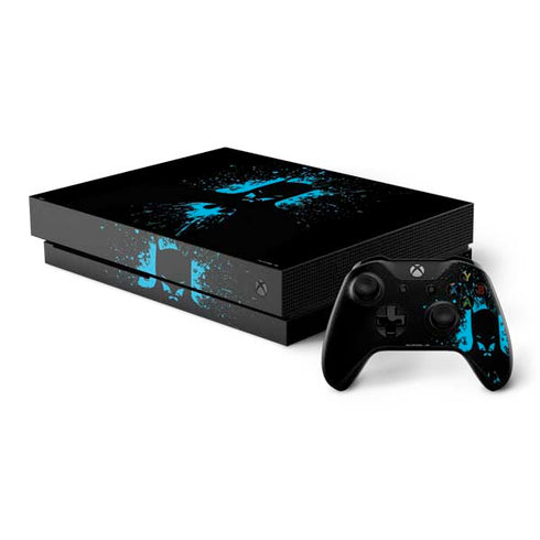 DC Comics Batman Blue Splash character shape Xbox One X Bundle Skin