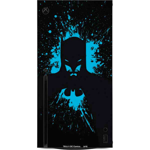 DC Comics Batman Blue Splash character shape Xbox Series X Console Skin