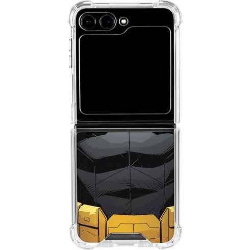 DC Comics Batman Chest Comic art Galaxy Z Flip5 5G Clear Case