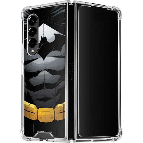 DC Comics Batman Chest Comic art Galaxy Z Fold4 5G Clear Case