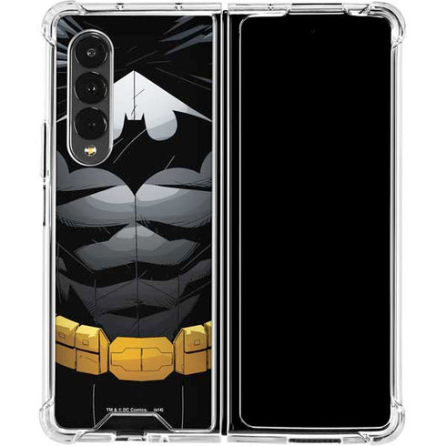DC Comics Batman Chest Comic art Galaxy Z Fold4 5G Clear Case