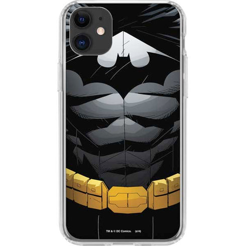 DC Comics Batman Chest Comic art iPhone 11 Clear Case