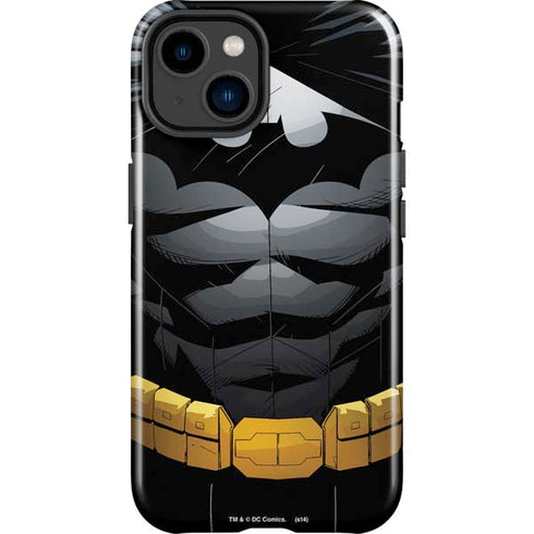 DC Comics Batman Chest Comic art iPhone 14 Plus Impact Case