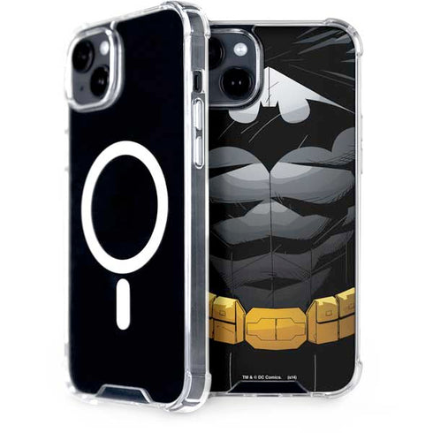 DC Comics Batman Chest Comic art iPhone 15 Plus MagSafe Case