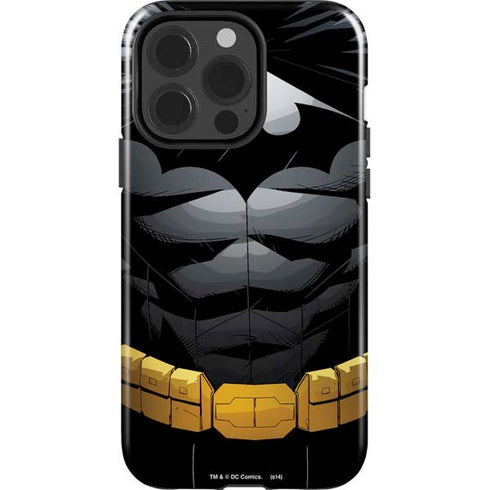 DC Comics Batman Chest Comic art iPhone 14 Pro Impact Case