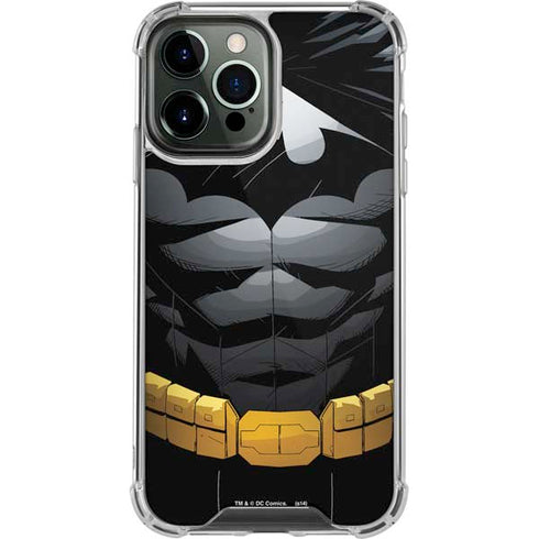 DC Comics Batman Chest Comic art iPhone 14 Pro Max Clear Case