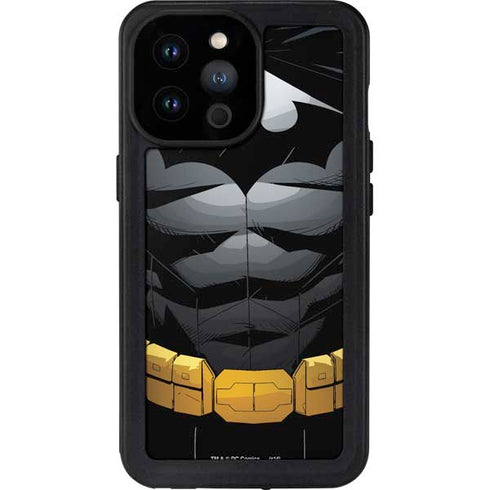 DC Comics Batman Chest Comic art iPhone 14 Pro Max Waterproof Case