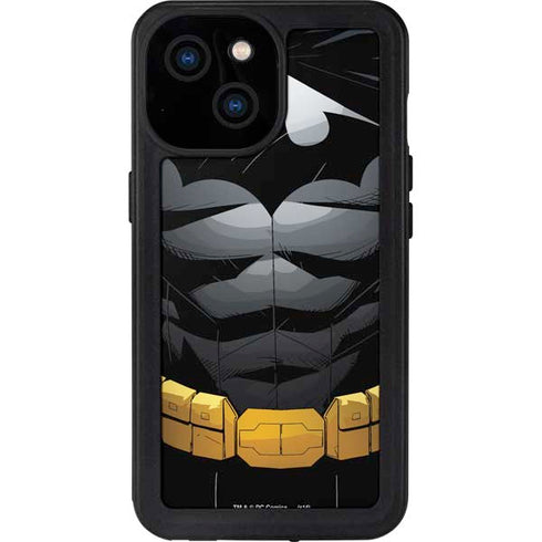 DC Comics Batman Chest Comic art iPhone 15 Waterproof Case