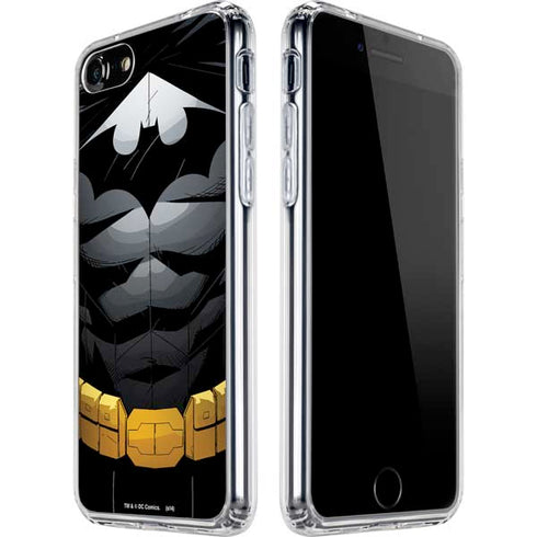 DC Comics Batman Chest Comic art iPhone SE (2nd & 3rd Gen) Clear Case