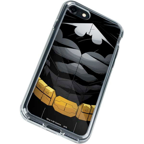 DC Comics Batman Chest Comic art iPhone SE (2nd & 3rd Gen) Clear Case