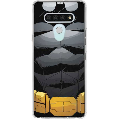 DC Comics Batman Chest Comic art LG Stylo 6 Clear Case