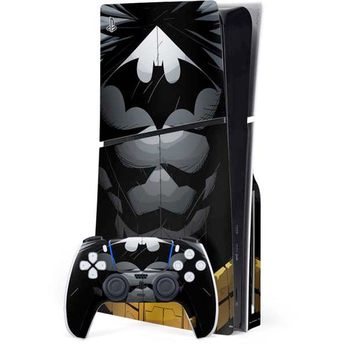 DC Comics Batman Chest Comic art PS5 Slim Disk Bundle Skin