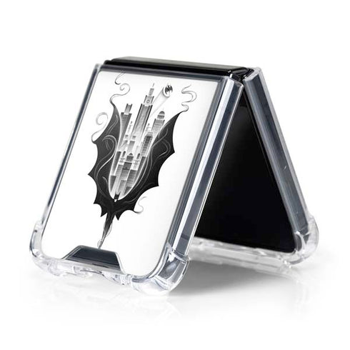 DC Comics Batman City Scape Cover Art Galaxy Z Flip5 5G Clear Case