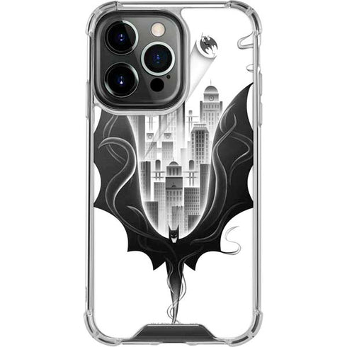 DC Comics Batman City Scape Cover Art iPhone 14 Pro Clear Case