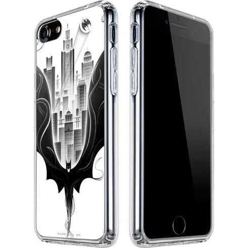 DC Comics Batman City Scape Cover Art iPhone SE (2nd & 3rd Gen) Clear Case