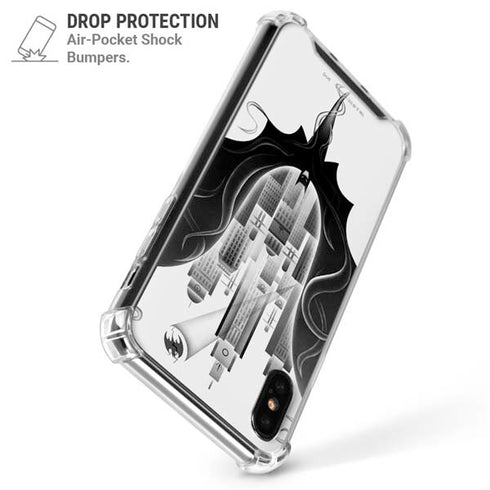 DC Comics Batman City Scape Cover Art iPhone XS Max Clear Case