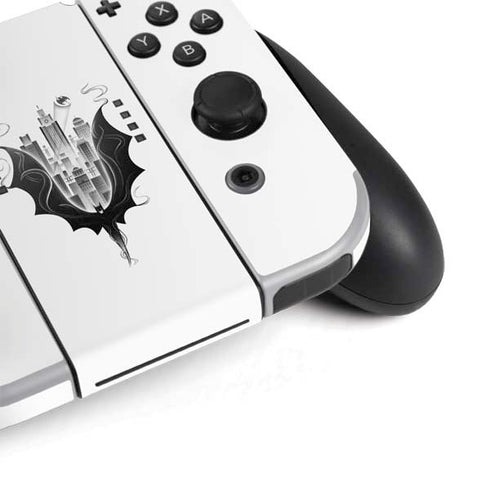 DC Comics Batman City Scape Cover Art Nintendo Switch OLED (2021) Skin