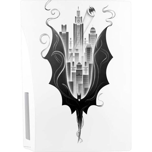 DC Comics Batman City Scape Cover Art PS5 Console Skin