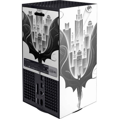 DC Comics Batman City Scape Cover Art Xbox Series X Console Skin