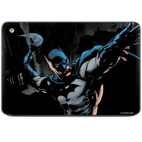 DC Comics Batman Throwing Batarang Jim Lee Art HP Chromebook Skin