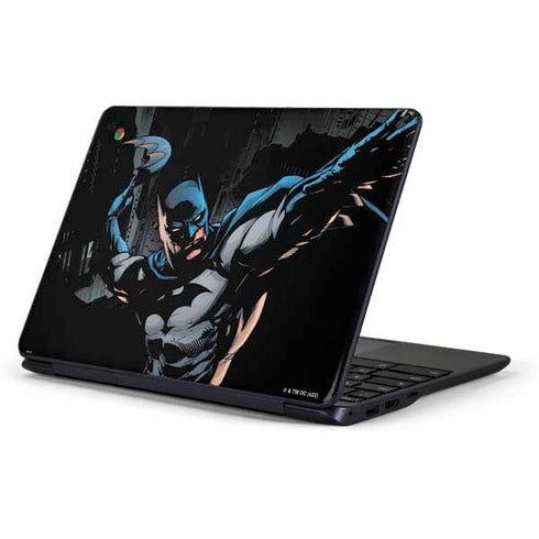 DC Comics Batman Throwing Batarang Jim Lee Art Samsung Chromebook Skin