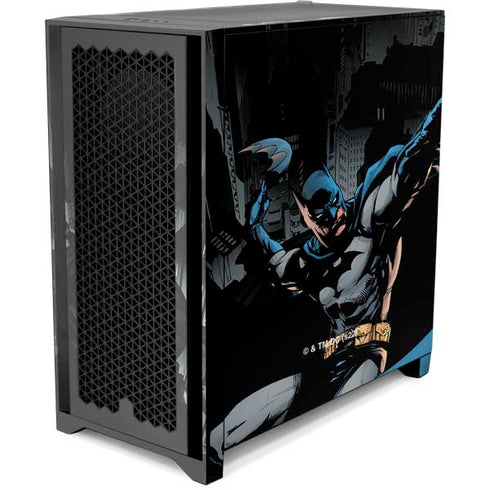 DC Comics Batman Throwing Batarang Jim Lee Art Corsair 4000D Tempered Glass Mid-Tower ATX Case Skin