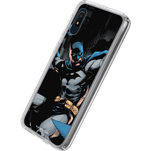 DC Comics Batman Throwing Batarang Jim Lee Art Galaxy A10e Clear Case