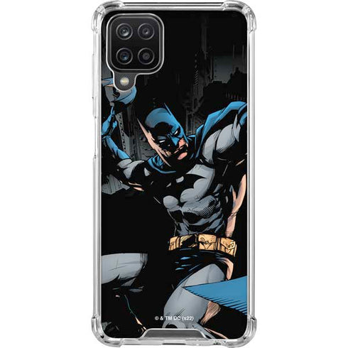 DC Comics Batman Throwing Batarang Jim Lee Art Galaxy A12 Clear Case
