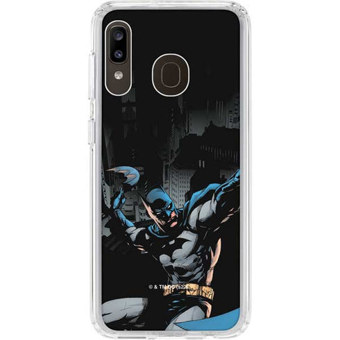 DC Comics Batman Throwing Batarang Jim Lee Art Galaxy A20 Clear Case