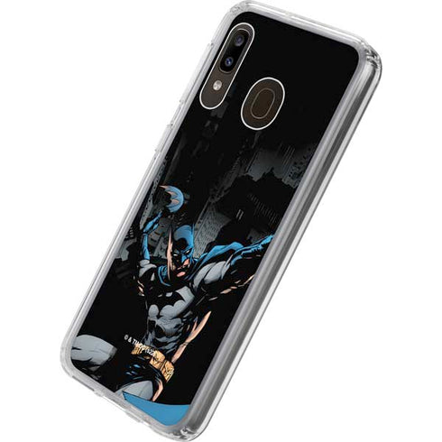 DC Comics Batman Throwing Batarang Jim Lee Art Galaxy A20 Clear Case