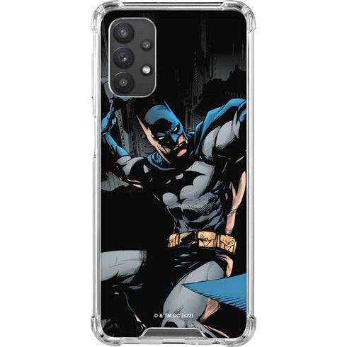 DC Comics Batman Throwing Batarang Jim Lee Art Galaxy A32 5G Clear Case