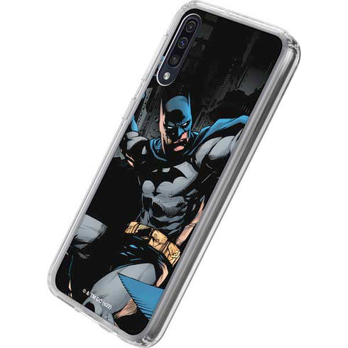 DC Comics Batman Throwing Batarang Jim Lee Art Galaxy A50 Clear Case