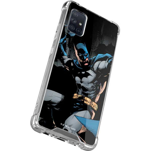 DC Comics Batman Throwing Batarang Jim Lee Art Galaxy A51 5G Clear Case