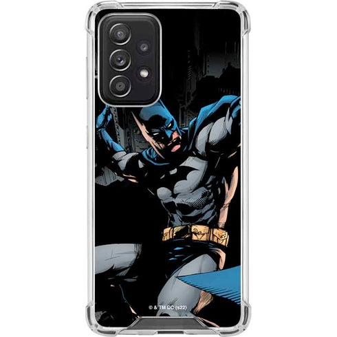 DC Comics Batman Throwing Batarang Jim Lee Art Galaxy A52 5G Clear Case