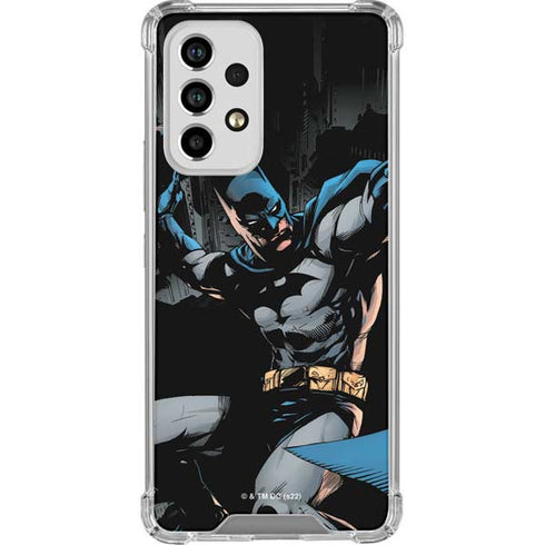 DC Comics Batman Throwing Batarang Jim Lee Art Galaxy A53 5G Clear Case